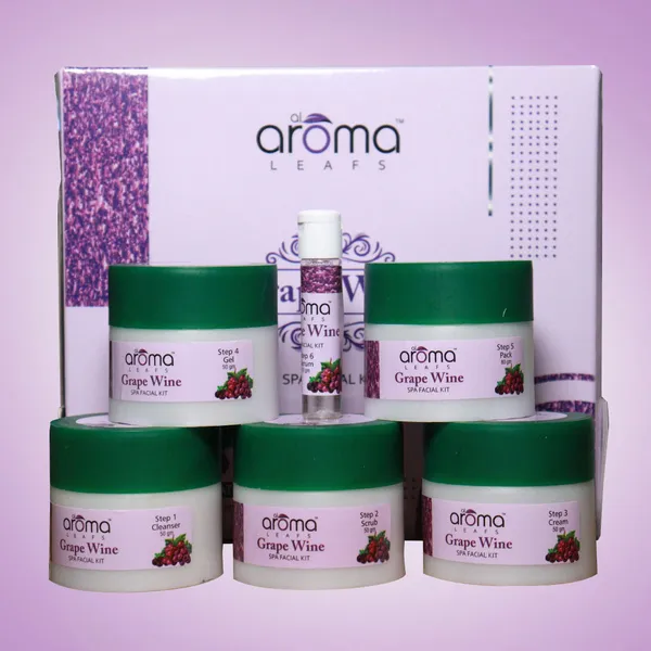 Aroma Leafs Grape Wine SPA FACIAL KIT